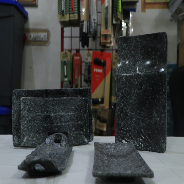 Black Marble Service Platters